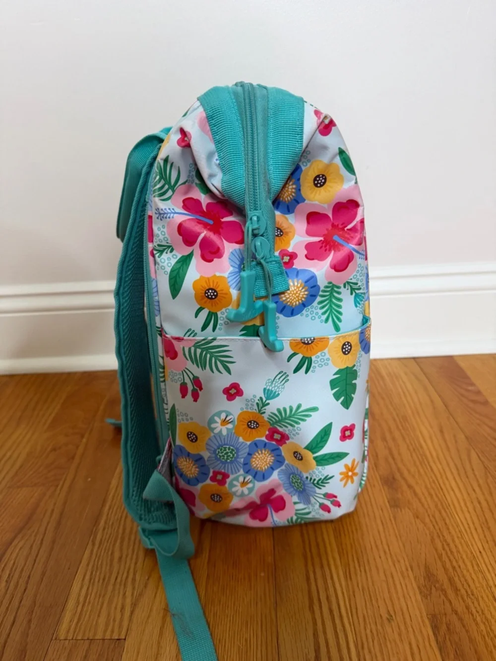 Swig Floral Baby Bag Tote in Teal & Multi